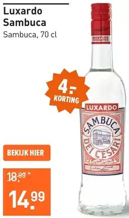 Gall & Gall Luxardo Sambuca aanbieding