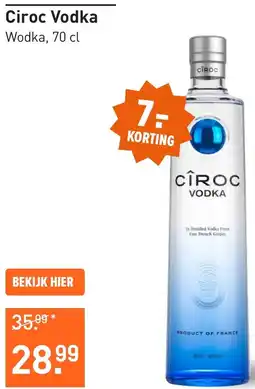 Gall & Gall Ciroc Vodka aanbieding