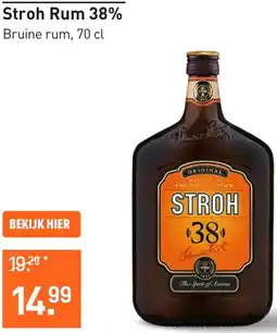 Gall & Gall Stroh Rum 38% aanbieding