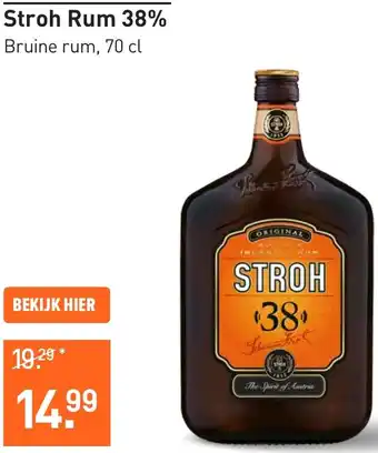 Gall & Gall Stroh Rum 38% aanbieding