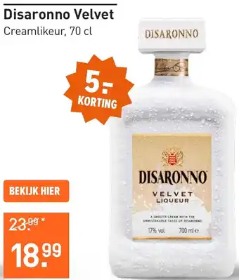 Gall & Gall Disaronno Velvet aanbieding