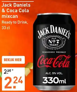 Gall & Gall Jack Daniels & Coca Cola mixcan aanbieding