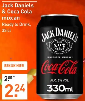 Gall & Gall Jack Daniels & Coca Cola mixcan aanbieding