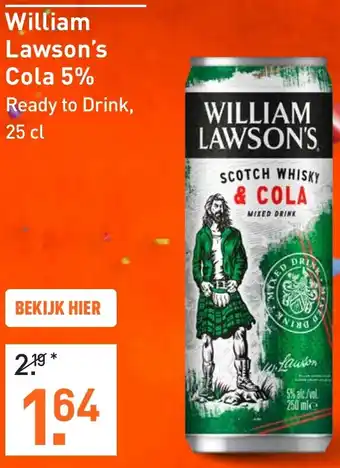 Gall & Gall William Lawson's Cola 5% aanbieding