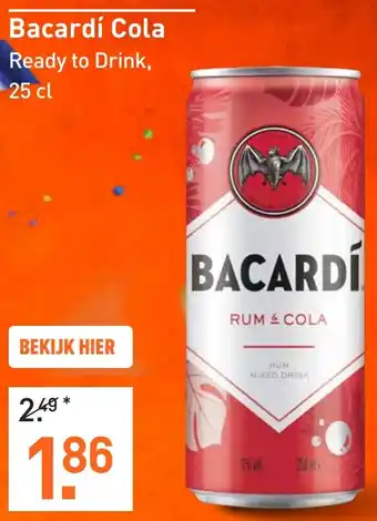 Gall & Gall Bacardi Cola aanbieding