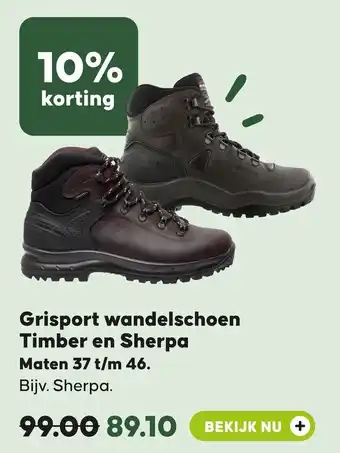 Pets Place Grisport wandelschoen Timber en Sherpa aanbieding