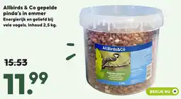 Pets Place Allbirds & Co gepelde pinda's in emmer aanbieding