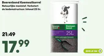 Pets Place Boerenbond Koemestkorrel aanbieding