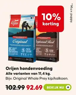 Pets Place Orijen hondenvoeding aanbieding