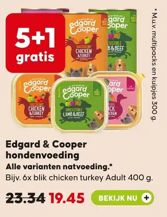 Pets Place Edgard & Cooper hondenvoeding aanbieding