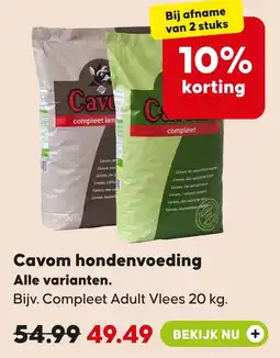 Pets Place Cavom hondenvoeding aanbieding