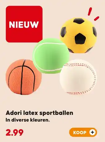 Pets Place Adori latex sportballen aanbieding