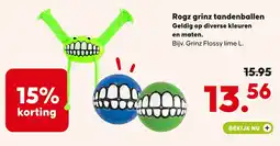 Pets Place Rogz grinz tandenballen aanbieding