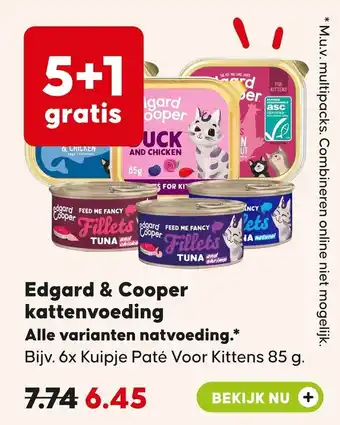 Pets Place Edgard & Cooper kattenvoeding aanbieding