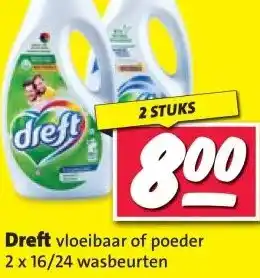 Nettorama Dreft vloeibaar of poeder aanbieding