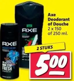 Nettorama Axe Deodorant of Douche aanbieding