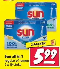 Nettorama Sun all in 1 regular of lemon aanbieding