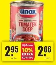 Nettorama UNOX STEVIGE TOMATEN SOEP aanbieding