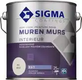 Praxis Sigma muurverf reinigbaar mat RAL9010 2,5L aanbieding