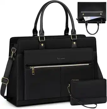 Amazon RAINSMORE Handtas dames shopper dames groot met portemonnee 2-delige set aanbieding