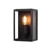 Bol.com DMQ Buitenlamp Boston 25cm - IP44 Wandlamp Zwart Industrieel met Glas - E27 aanbieding