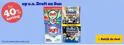 Bol.com op o.a. Dreft en Sun aanbieding