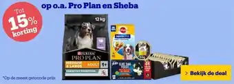 Bol.com op o.a. Pro Plan en Sheba aanbieding