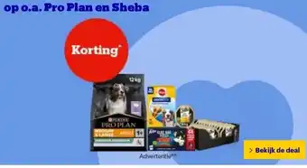 Bol.com op o.a. Pro Plan en Sheba aanbieding