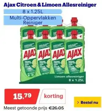 Bol.com Ajax Citroen & Limoen Allesreiniger aanbieding