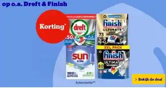 Bol.com op o.a. Dreft & Finish aanbieding