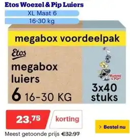 Bol.com Etos Woezel & Pip Luiers aanbieding