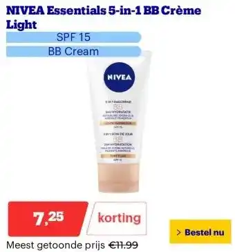 Bol.com NIVEA Essentials 5 in 1 BB Crème Light aanbieding