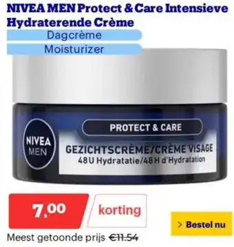 Bol.com NIVEA MEN Protect & Care Intensieve Hydraterende Crème aanbieding