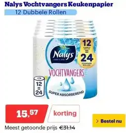 Bol.com Nalys Vochtvangers Keukenpapier aanbieding