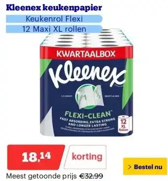 Bol.com Kleenex keukenpapier aanbieding