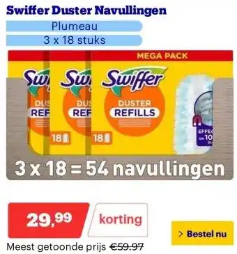 Bol.com Swiffer Duster Navullingen aanbieding