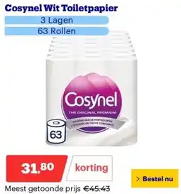 Bol.com Cosynel Wit Toiletpapier aanbieding