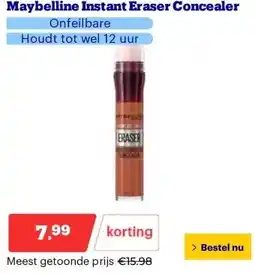 Bol.com Maybelline Instant Eraser Concealer aanbieding