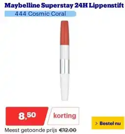 Bol.com Maybelline Superstay 24H Lippenstift aanbieding