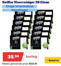 Bol.com Swiffer Vloerreiniger 3D Clean aanbieding