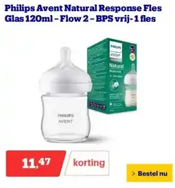 Bol.com Philips Avent Natural Response Fles Glas aanbieding