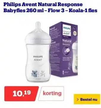 Bol.com Philips Avent Natural Response Babyfles aanbieding