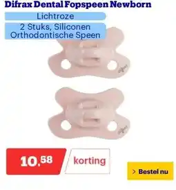 Bol.com Difrax Dental Fopspeen Newborn aanbieding