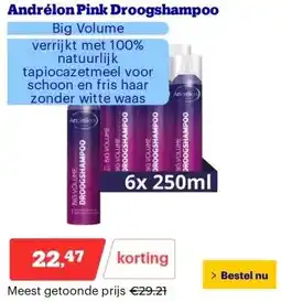 Bol.com Andrélon Pink Droogshampoo aanbieding