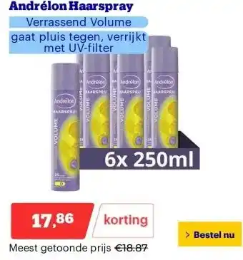 Bol.com Andrélon Haarspray aanbieding