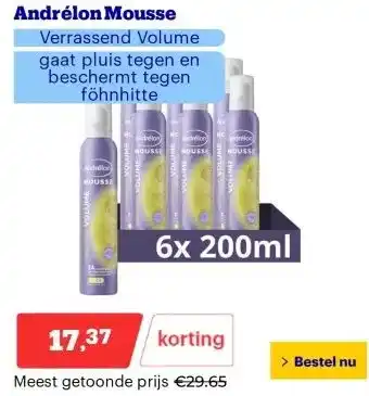 Bol.com Andrélon Mousse aanbieding