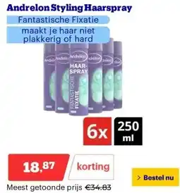 Bol.com Andrelon Styling Haarspray aanbieding