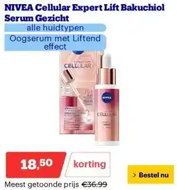 Bol.com NIVEA Cellular Expert Lift Bakuchiol Serum Gezicht aanbieding