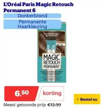 Bol.com L’Oréal Paris Magic Retouch Permanent 6 aanbieding