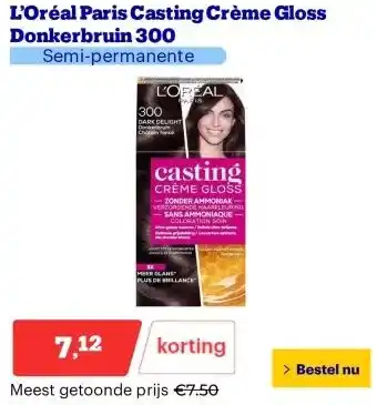 Bol.com L’Oréal Paris Casting Crème Gloss Donkerbruin 300 aanbieding